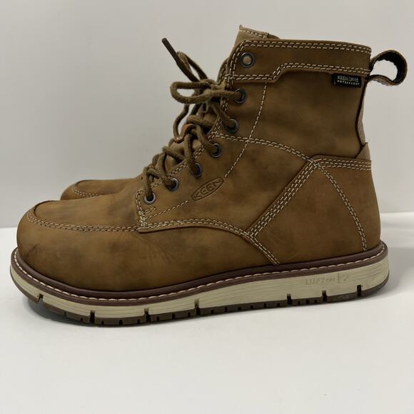 Keen Shoes - Keen Utility San Jose 6" Womens Size 8.5 Brown Safety Toe Waterproof Work Boots